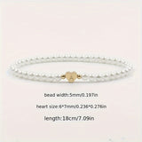 Bracelet Chic avec Initiale en Cœur (A–Z)