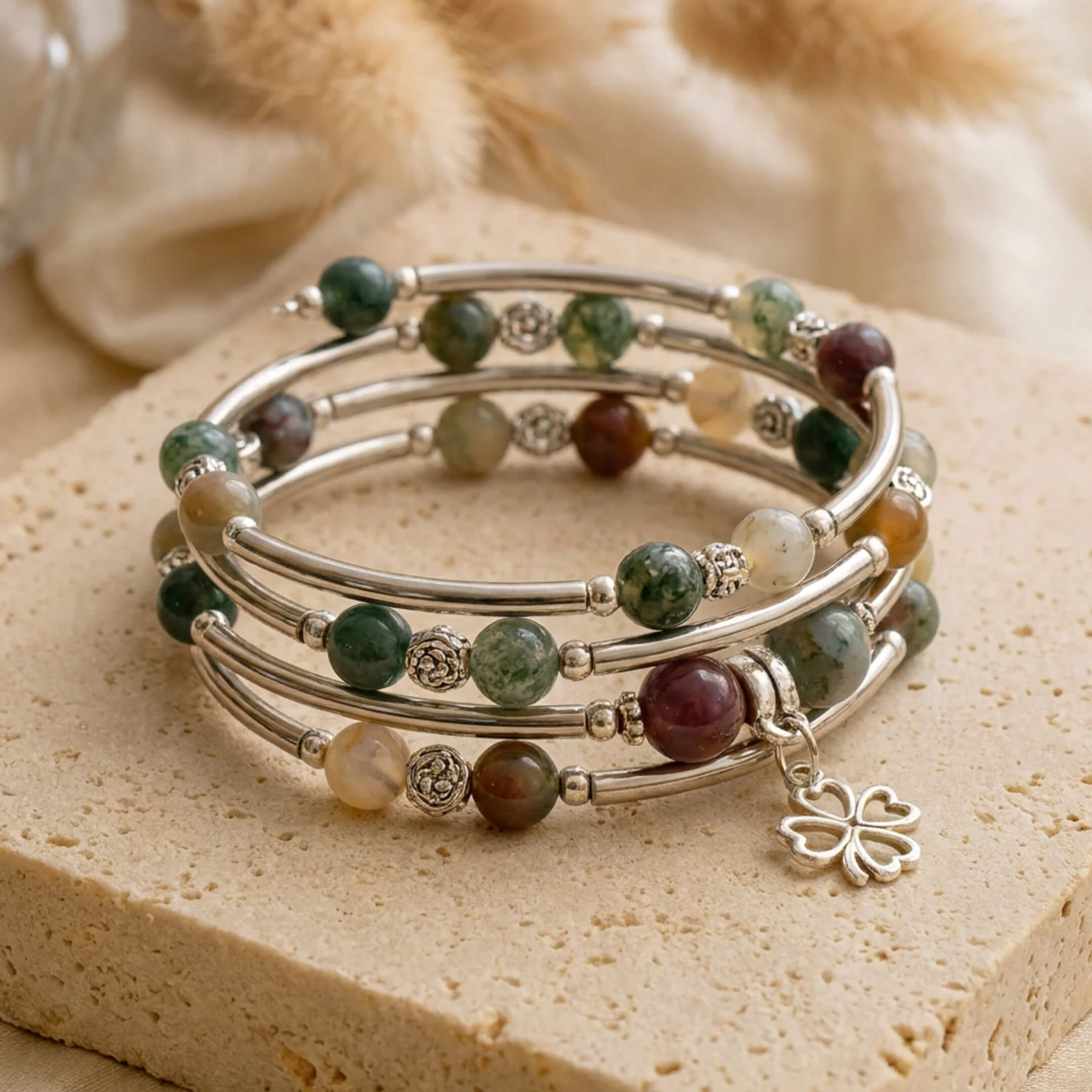 Bracelet "Chance" en Pierres Naturelles