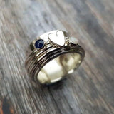 Bague Cœur d’Argent™ – Éclats Romantiques