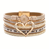 Bracelet Boho Multistrat en Cuir