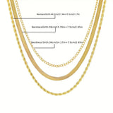 Collier Doré Multirangs Élégant