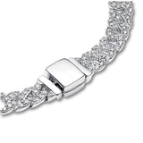 Bracelet Cubain avec Moissanite