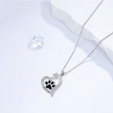 Collier avec Pendentif Empreinte de Patte