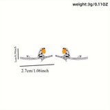 Boucles d'oreilles Cartoon Oiseau