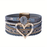 Bracelet Boho Multistrat en Cuir