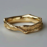 Bague Martelée Dorée™ – Style Vintage