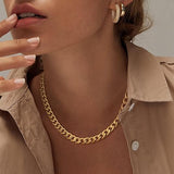 Collier chunky à maillons cubains