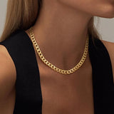 Collier chunky à maillons cubains