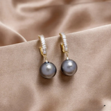 Boucles d'oreilles Chic avec Perle et Zircon