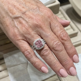 Bague Auréole Impériale en Or Blanc | Rosé