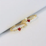 Bague Coralie Amoure | Or Blanc