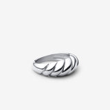 Bague Croissant | Or Blanc