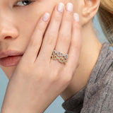 Bague Isaline Marina | Or Blanc