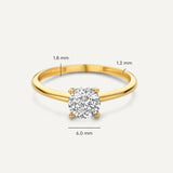 Bague Savaya Plage Dorée | Or Blanc