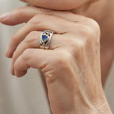 Bague Vintage Bleue