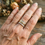 Bague Vintage Fine en Or et Argent