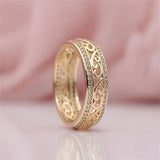 Bague en Or Creuse Brillante | Or