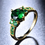 Bague en or et émeraude