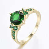 Bague en or et émeraude