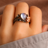 Bague en pierre de lune naturelle | Or