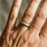 Bague vintage en or avec zirconia