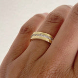 Bague vintage en or avec zirconia