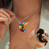 Beau collier avec hirondelle et boucles d'oreilles en cadeau – Offre pour une durée limitée