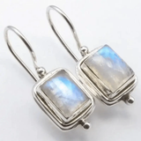 Boucles d'oreilles « Artemis » avec pierres de lune | Argent