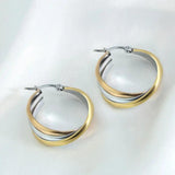 Boucles d'oreilles bohèmes et or | Argent