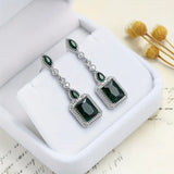 Boucles d'oreilles Clarion Verdance | Or blanc