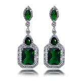 Boucles d'oreilles Clarion Verdance | Or blanc