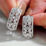 Boucles d'oreilles Éclat Argenté