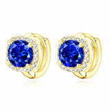 Boucles d'oreilles Nadine Saphir | Or