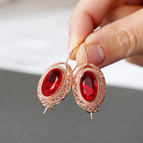 Boucles d'oreilles Talessia Rougefort | Or Rose