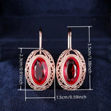 Boucles d'oreilles Talessia Rougefort | Or Rose