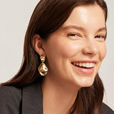 Boucles d'oreilles Vague Ondulée | Or