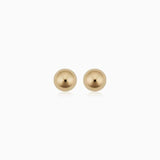 Boucles d'oreilles à boules | Or Blanc