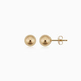 Boucles d'oreilles à boules | Or Blanc
