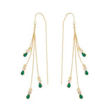 Boucles d'oreilles à franges Calixte Moreau | Or
