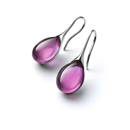Boucles d'oreilles avec opale Intégrée | Or
