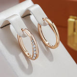Boucles d'oreilles dorées et luxueuses