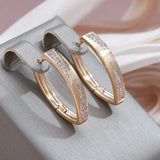 Boucles d'oreilles éclatantes en or et diamants