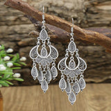 Boucles d'oreilles antique avec pendentif | Argent