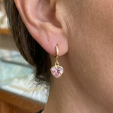 Boucles d'oreilles en forme de charme Cupidon | Or