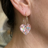 Boucles d'oreilles en forme de cœur en sucre | Or