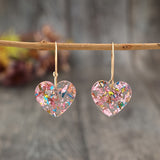 Boucles d'oreilles en forme de cœur en sucre | Or