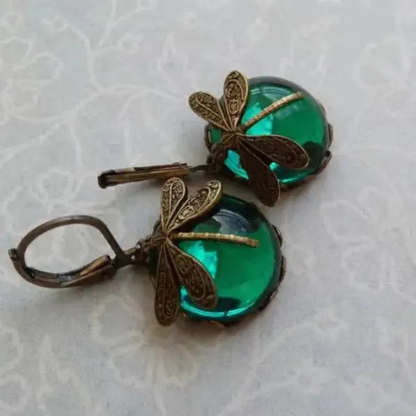 Boucles d'oreilles en forme de sphère vieilli | Or