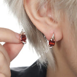 Boucles d'oreilles en goutte de crépuscule cramoisi | Or