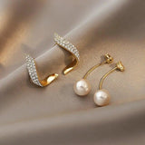 Boucles d'oreilles en or avec perles
