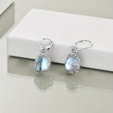 Boucles d'oreilles en pierre de lune Esprit Libre | Or